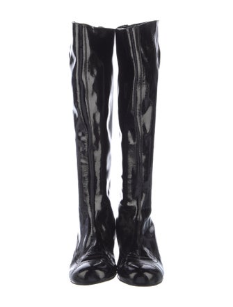 Lanvin Patent Leather Riding Boots