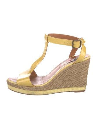 Lanvin Leather T-Strap Sandals