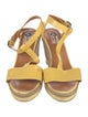 Lanvin Leather T-Strap Sandals