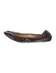 Lanvin Patent Leather Animal Print Ballet Flats