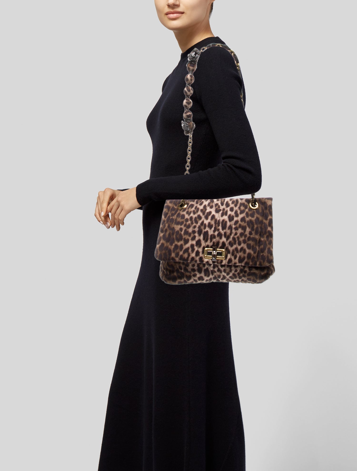 Lanvin Nylon Shoulder Bag