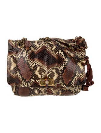 Lanvin Snakeskin Shoulder Bag