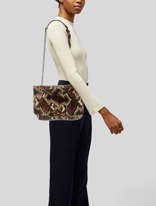 Lanvin Snakeskin Shoulder Bag