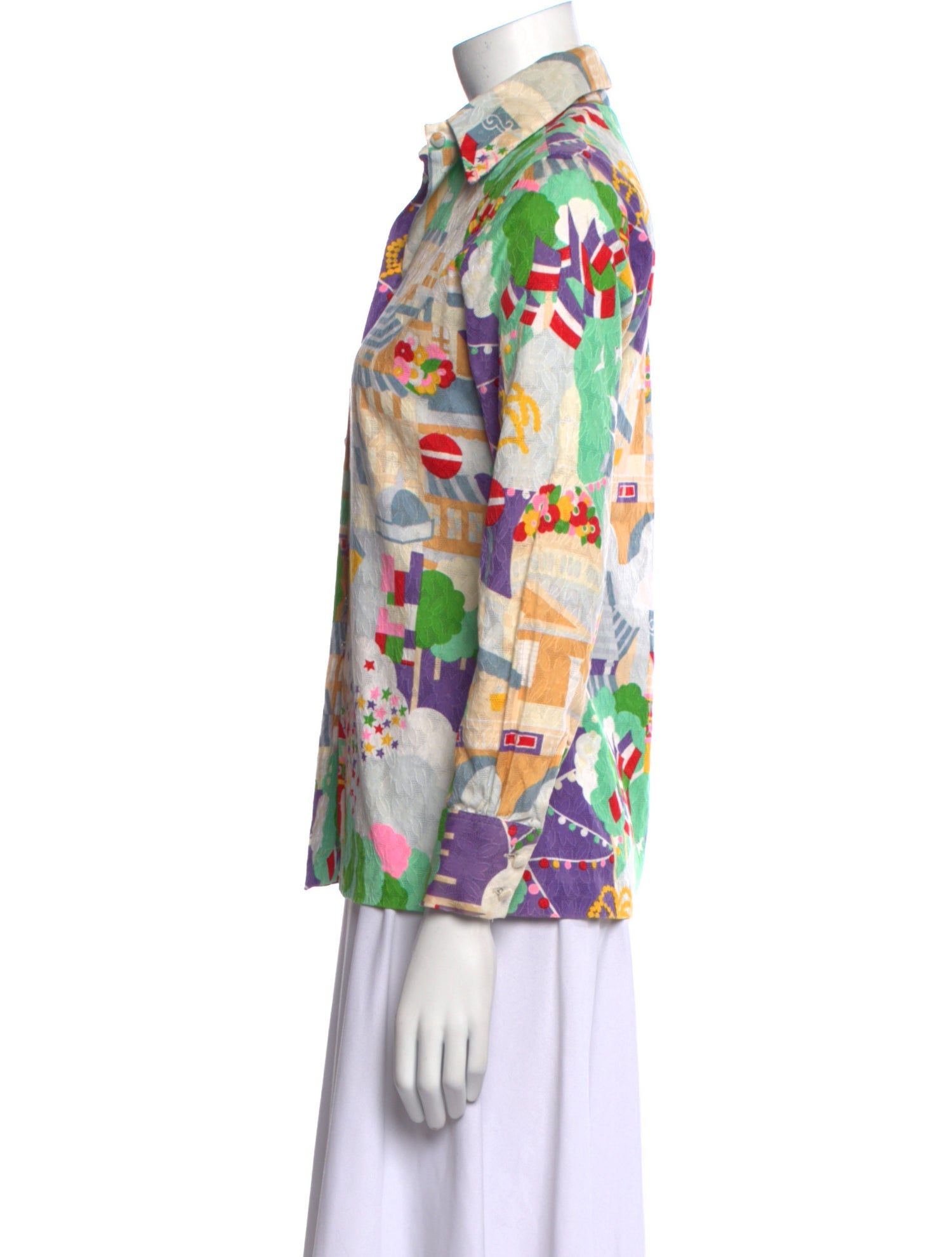 Lanvin Vintage 1960's Button-Up Top