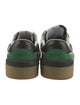 Lanvin Suede Colorblock Pattern Sneakers