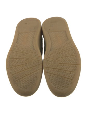 Lanvin Suede Colorblock Pattern Sneakers