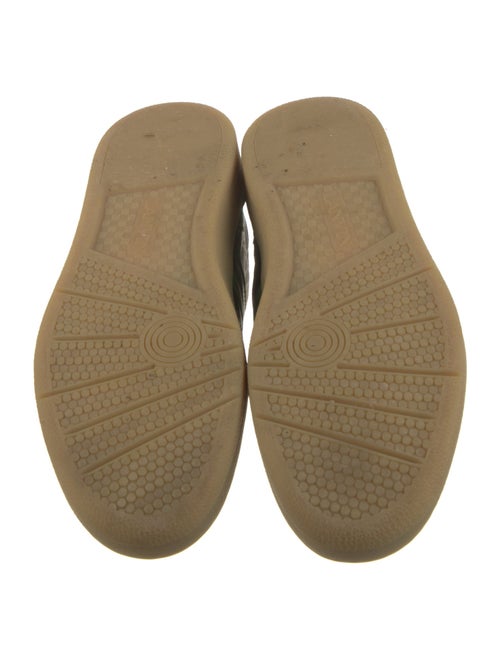 Lanvin Suede Colorblock Pattern Sneakers