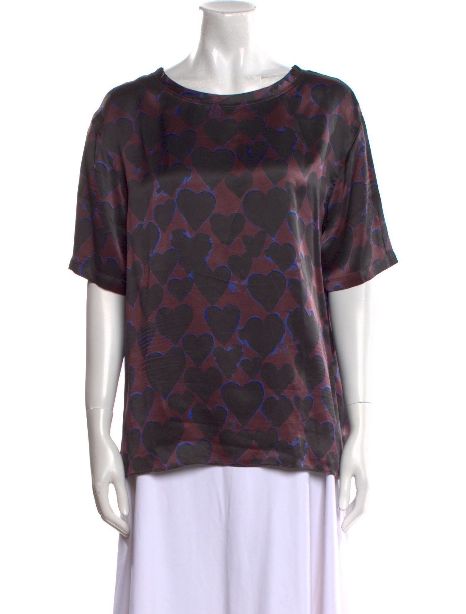 Lanvin Printed Scoop Neck T-Shirt