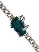 Lanvin Enamel Dinosaur Curb Link Bracelet