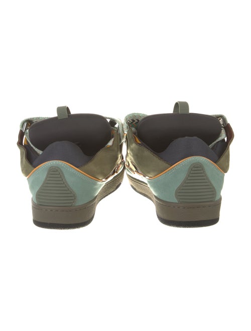 Lanvin Suede Printed Sneakers