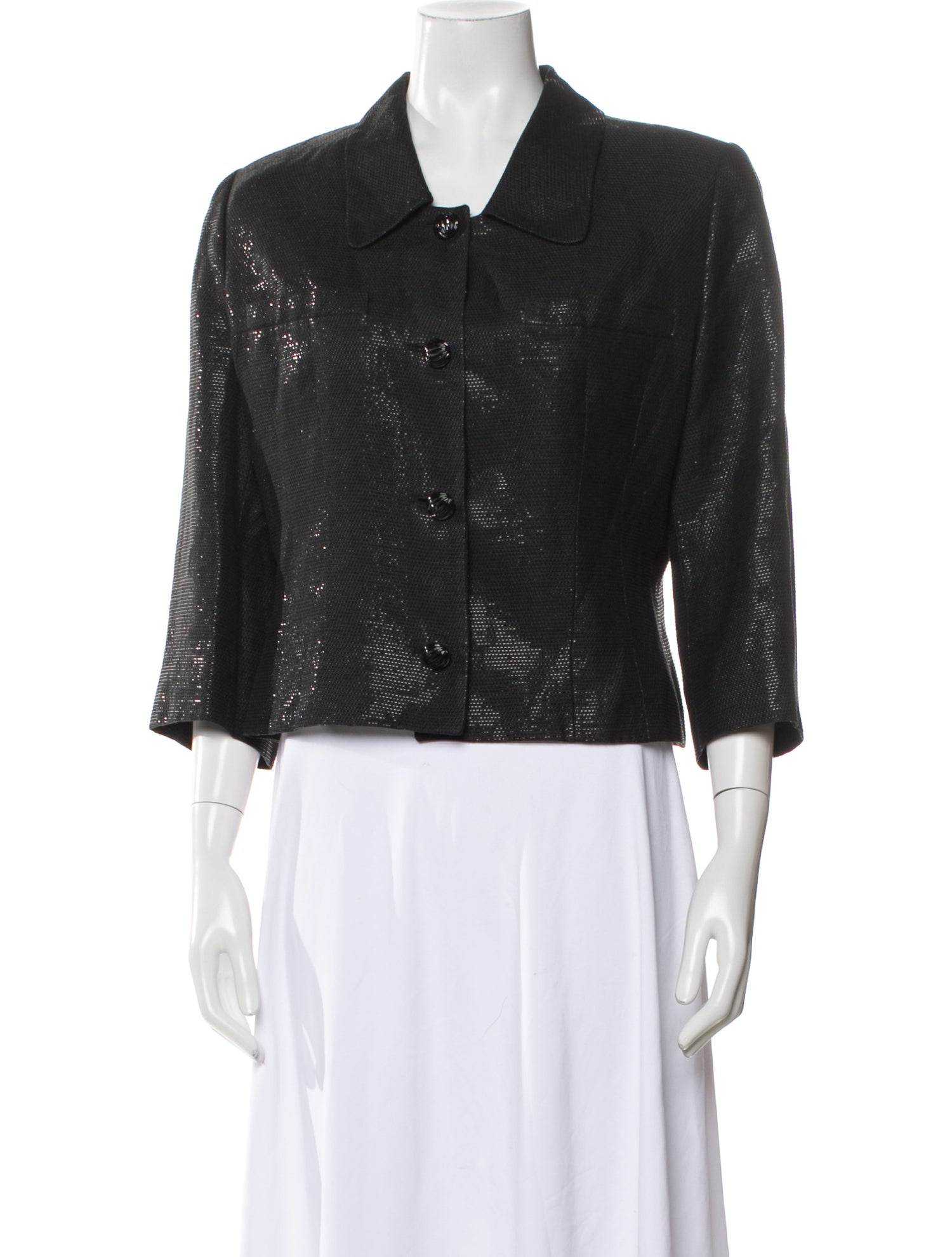 Lanvin Silk Tweed Pattern Jacket