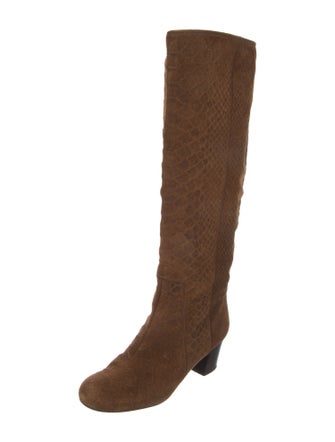Lanvin Suede Riding Boots