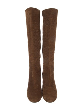 Lanvin Suede Riding Boots
