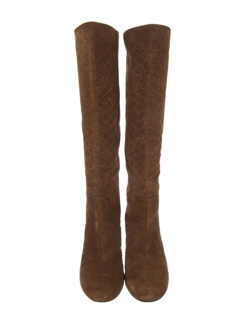 Lanvin Suede Riding Boots