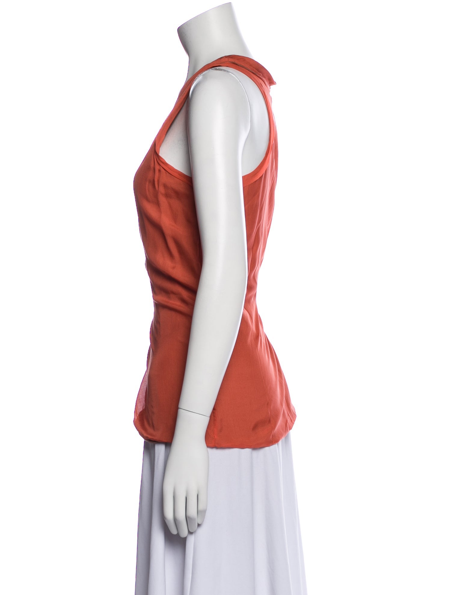 Lanvin Silk Scoop Neck Top