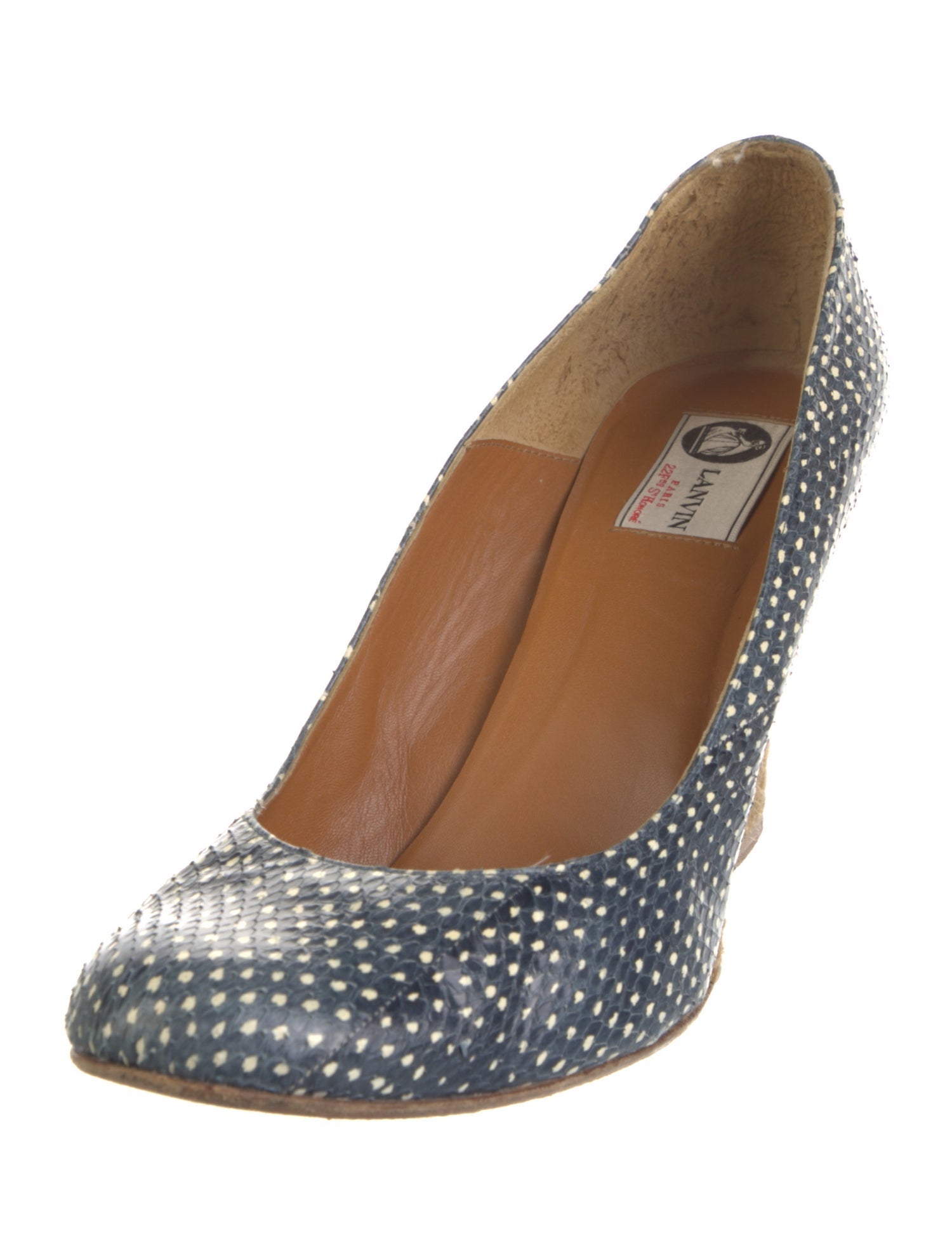 Lanvin Snakeskin Animal Print Pumps