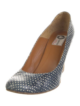 Lanvin Snakeskin Animal Print Pumps