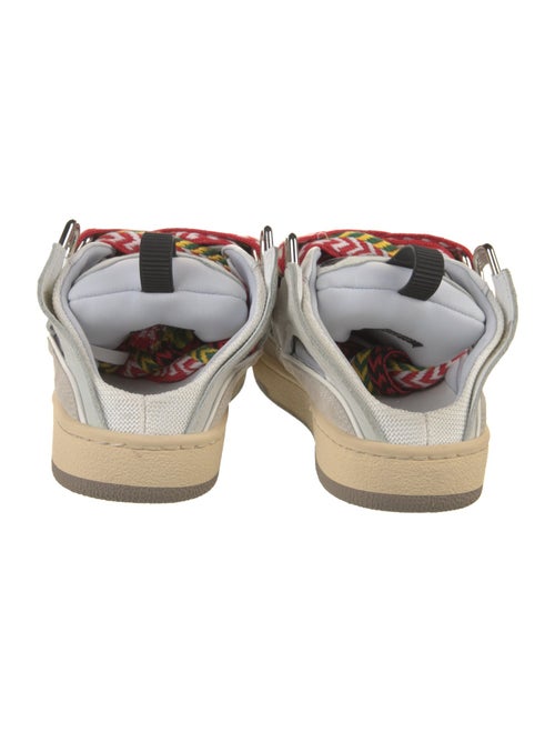 Lanvin Leather Colorblock Pattern Sneakers