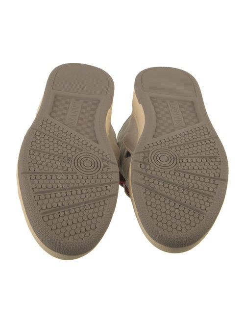 Lanvin Leather Colorblock Pattern Sneakers