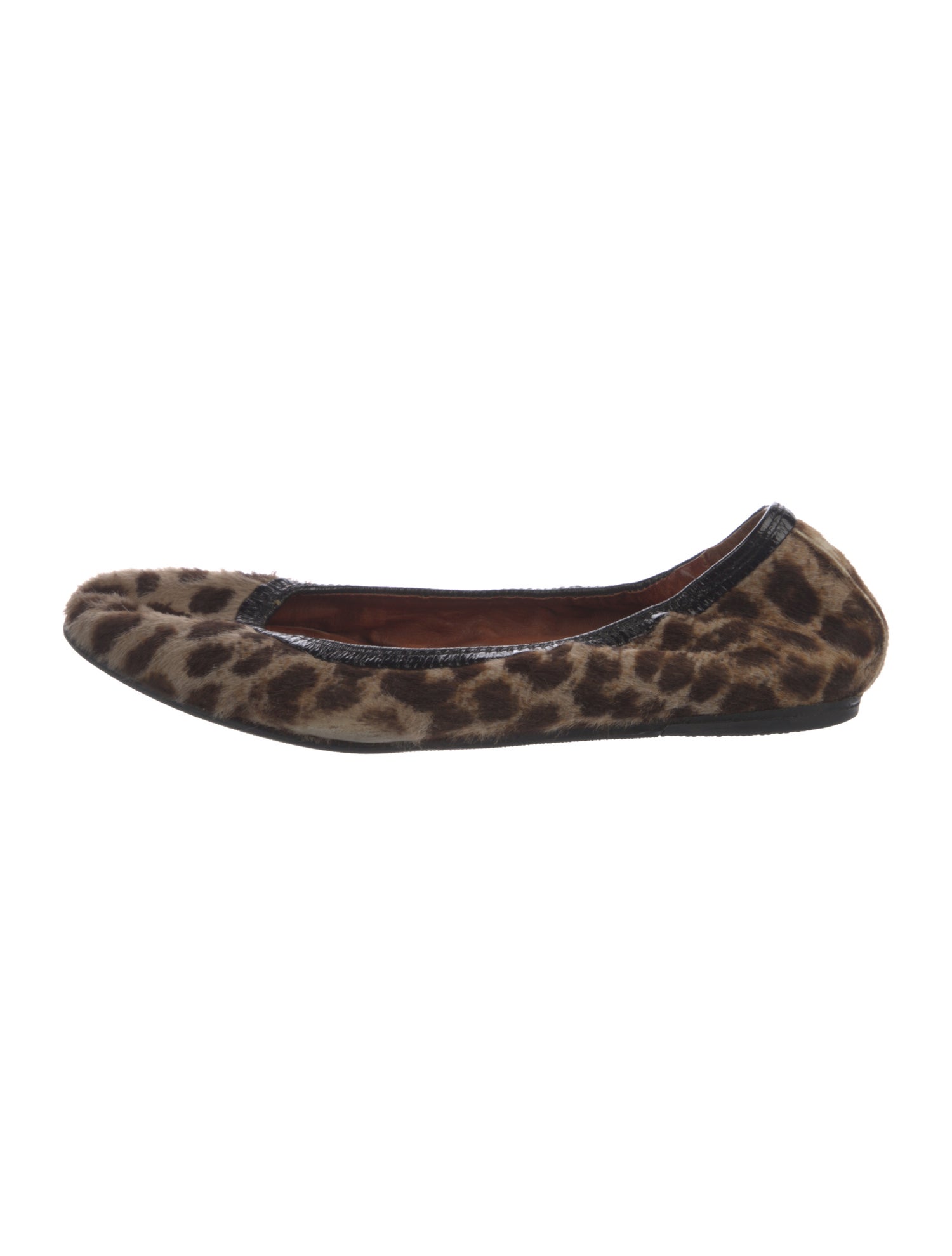 Lanvin Ponyhair Animal Print Flats