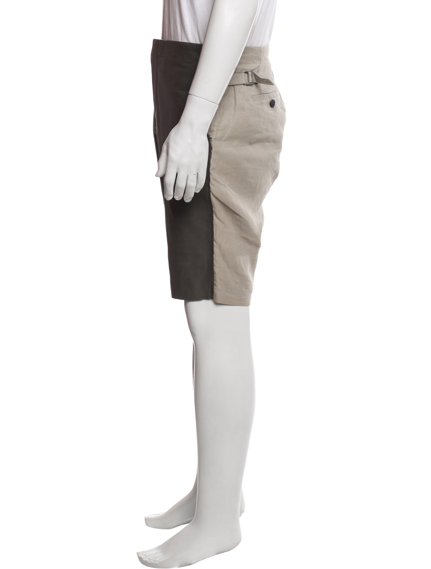 Lanvin Calfskin Flat Front Shorts