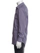Lanvin Plaid Print Long Sleeve Dress Shirt