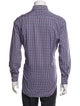 Lanvin Plaid Print Long Sleeve Dress Shirt