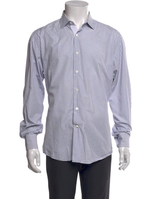 Lanvin Striped Long Sleeve Dress Shirt