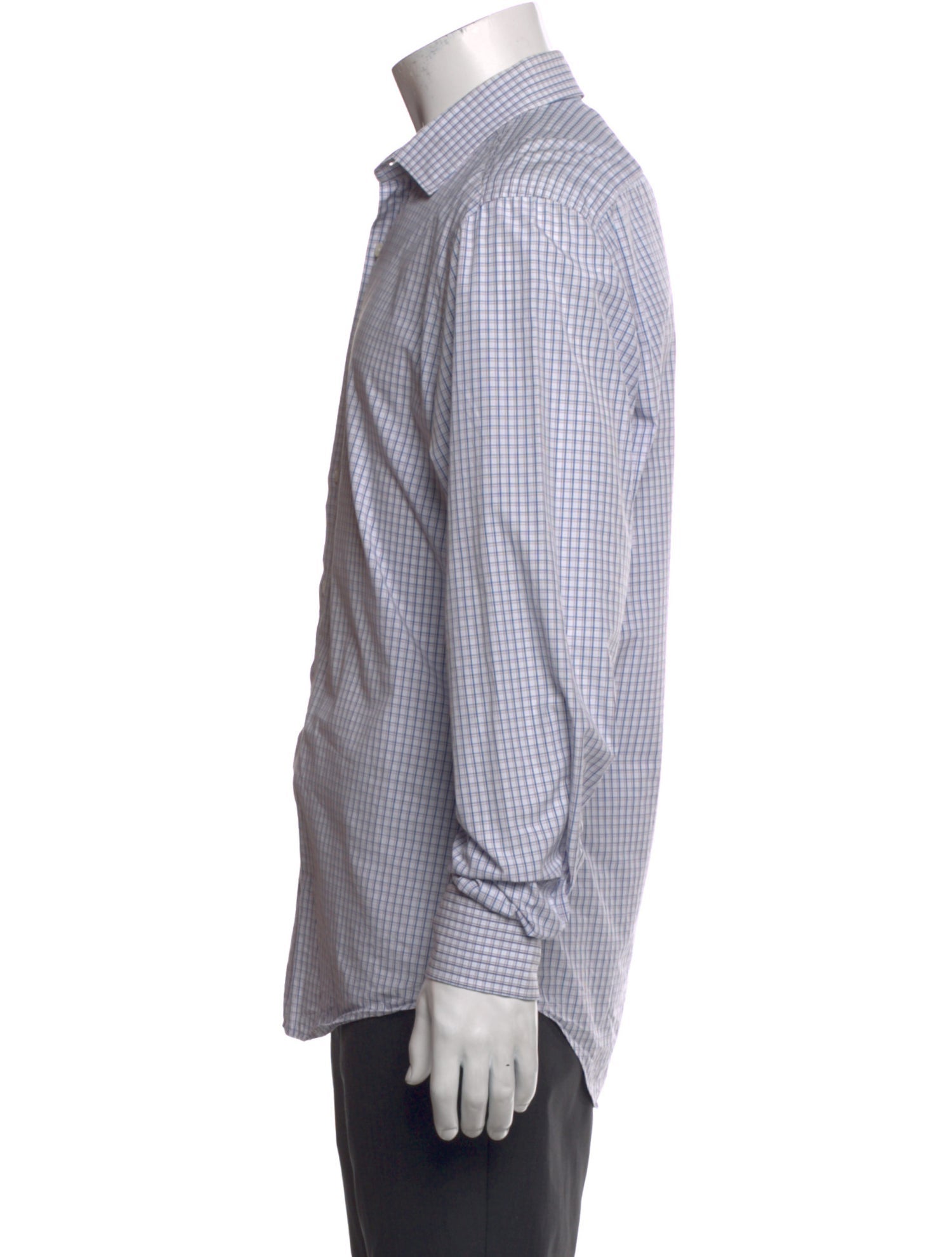 Lanvin Striped Long Sleeve Dress Shirt