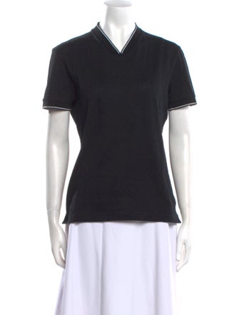 Lanvin V-Neck Short Sleeve T-Shirt
