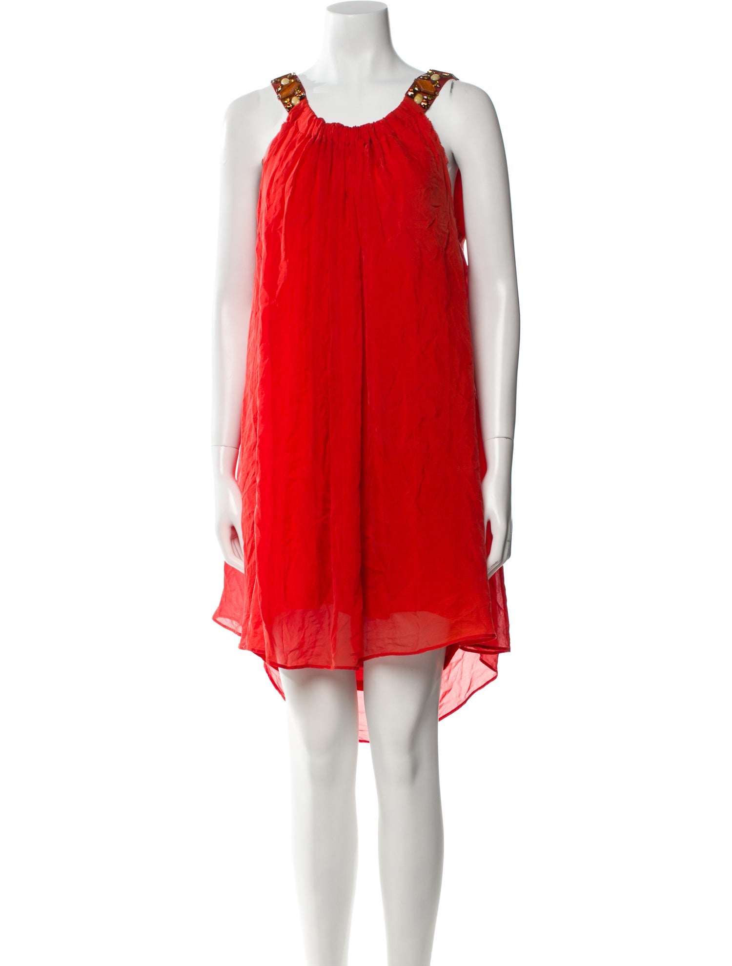 Lanvin Scoop Neck Mini Dress