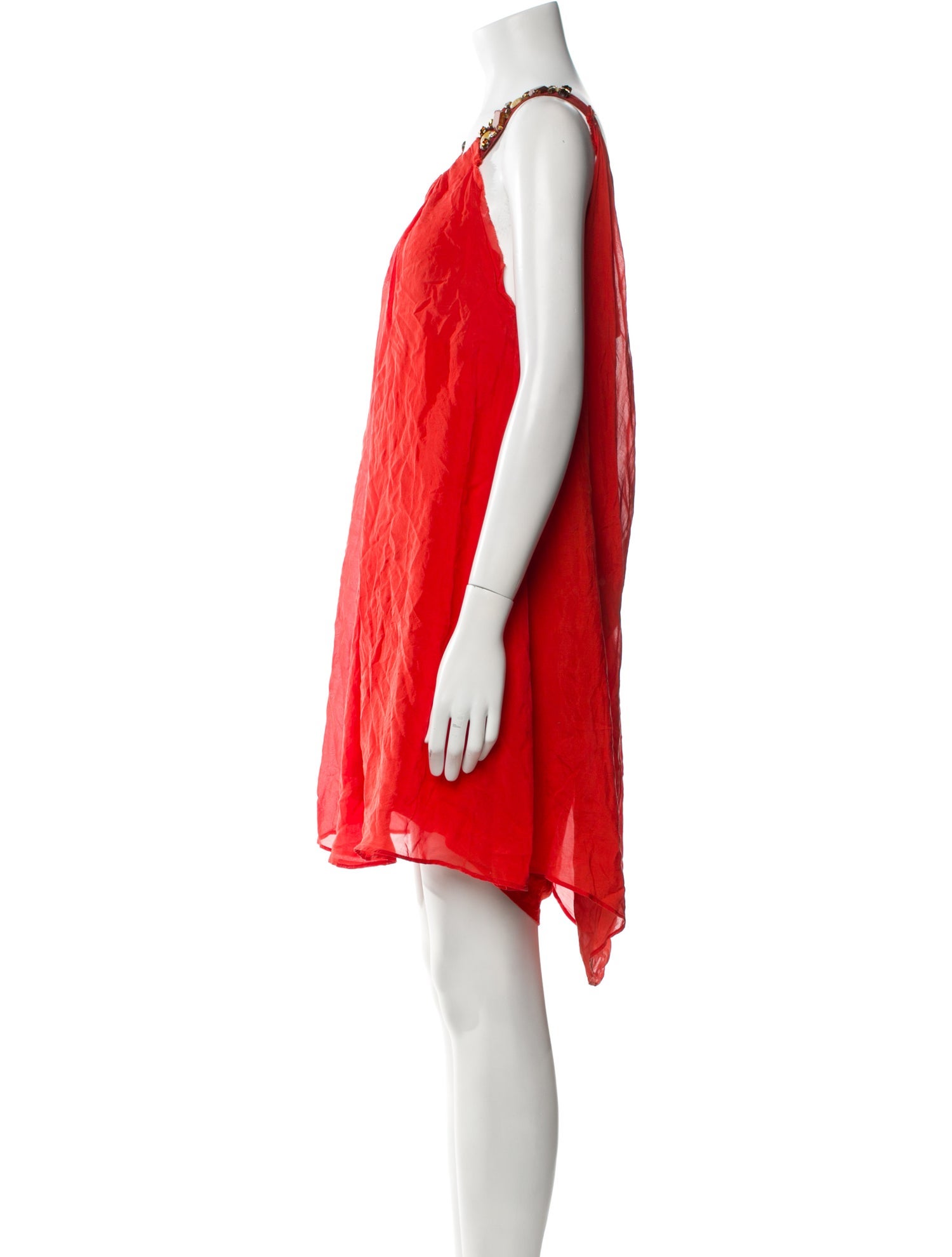 Lanvin Scoop Neck Mini Dress