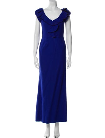 Lanvin Cowl Neck Long Dress
