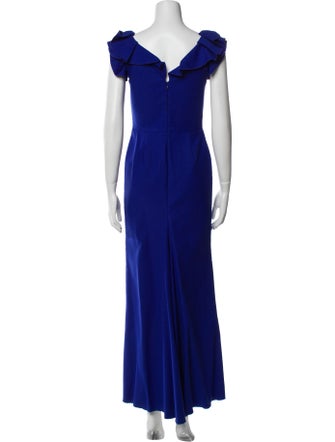 Lanvin Cowl Neck Long Dress
