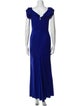 Lanvin Cowl Neck Long Dress