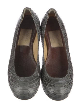 Lanvin Snakeskin Animal Print Ballet Flats