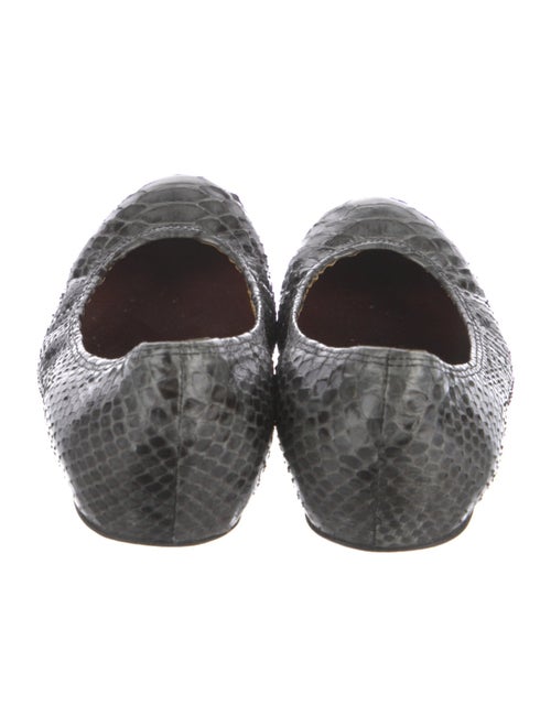 Lanvin Snakeskin Animal Print Ballet Flats