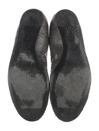 Lanvin Snakeskin Animal Print Ballet Flats