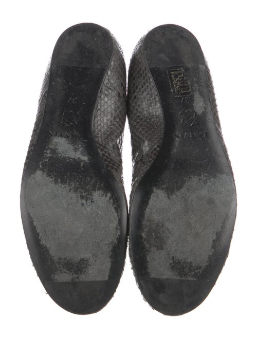 Lanvin Snakeskin Animal Print Ballet Flats