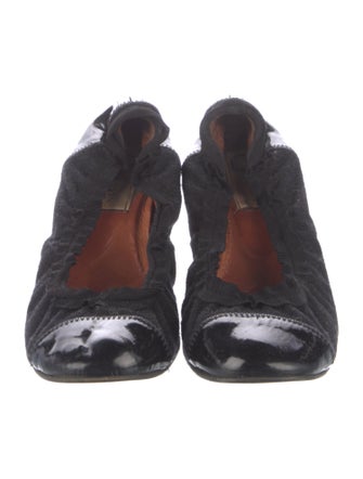 Lanvin Felt Ballet Flats