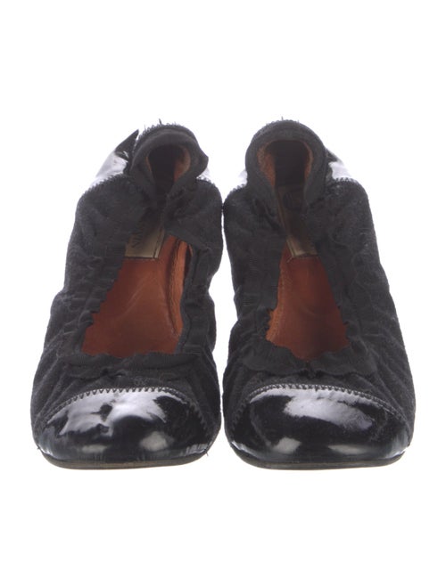 Lanvin Felt Ballet Flats