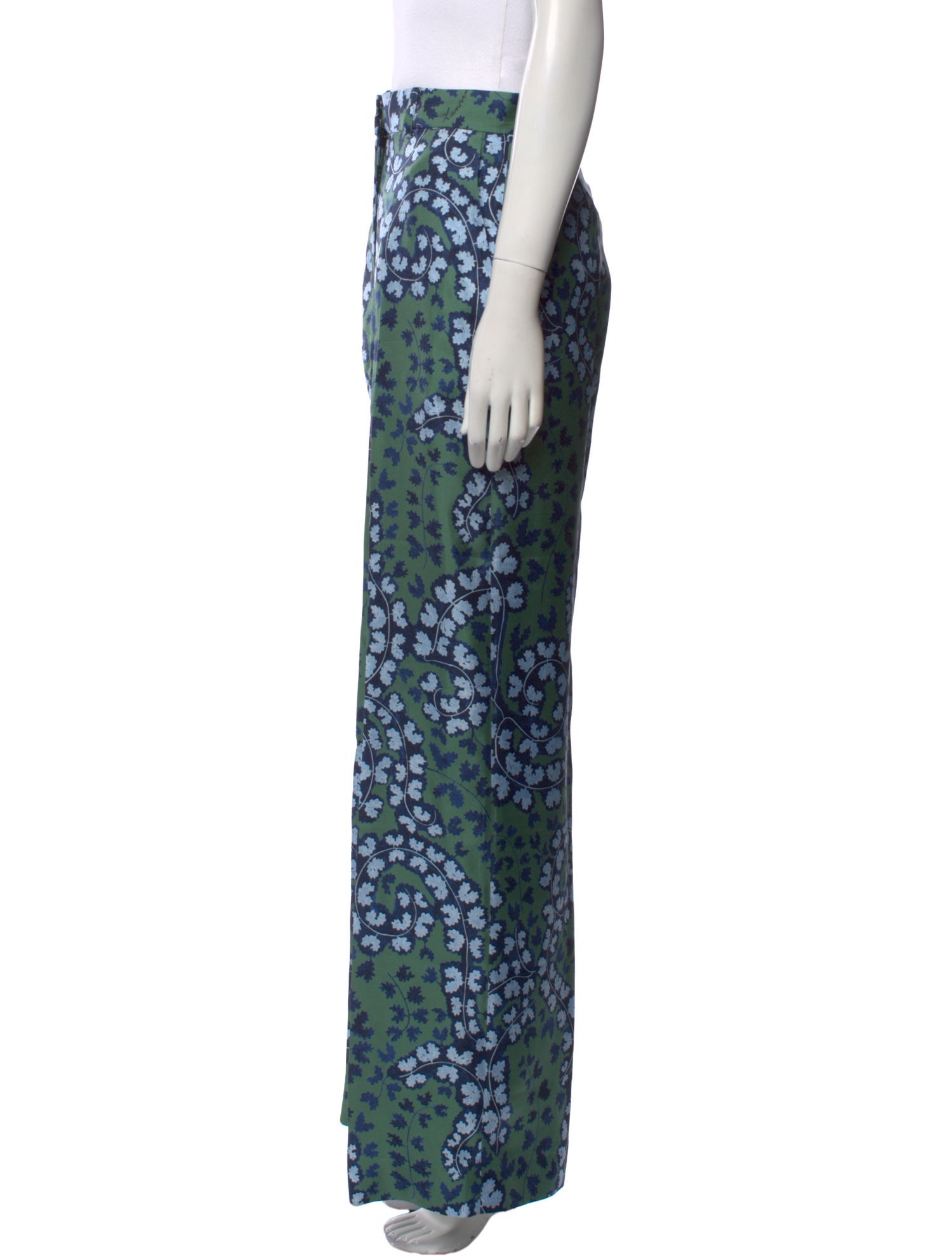 Lanvin Silk Wide Leg Pants