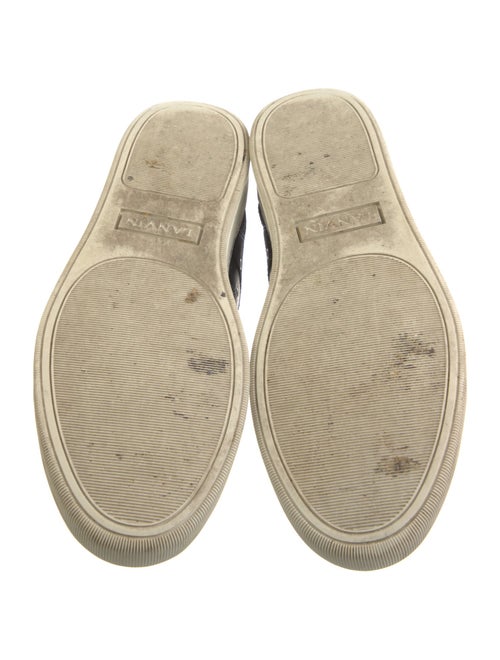 Lanvin Leather Colorblock Pattern Sneakers