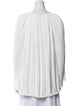 Lanvin V-Neck Long Sleeve Blouse
