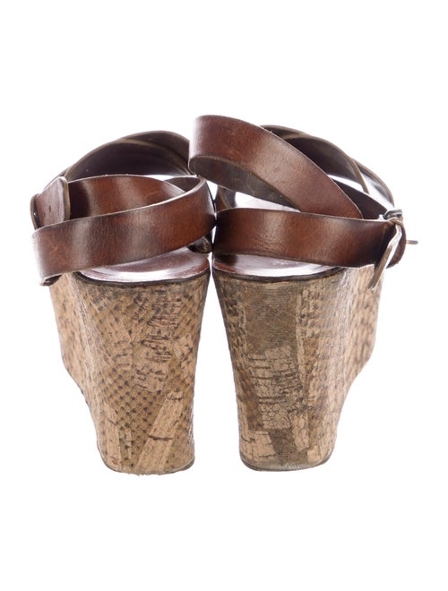 Lanvin Leather Animal Print Sandals