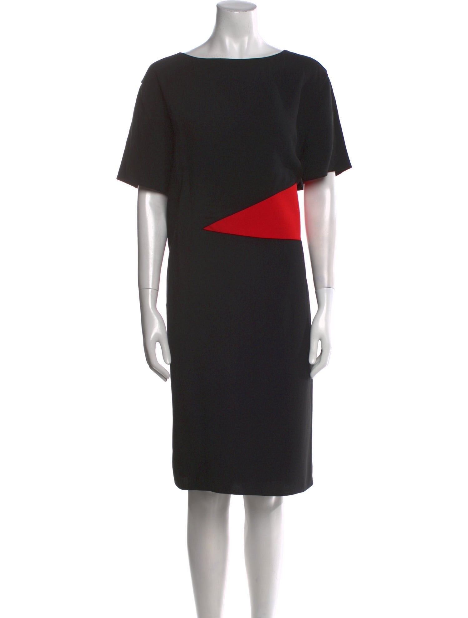 Lanvin Colorblock Pattern Knee-Length Dress