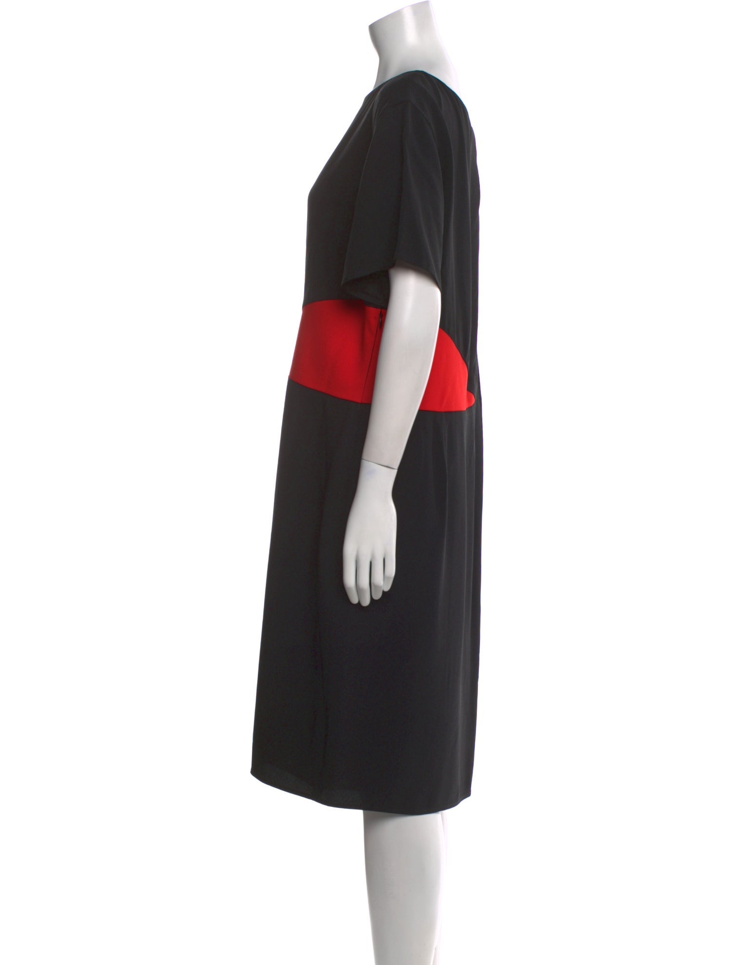 Lanvin Colorblock Pattern Knee-Length Dress