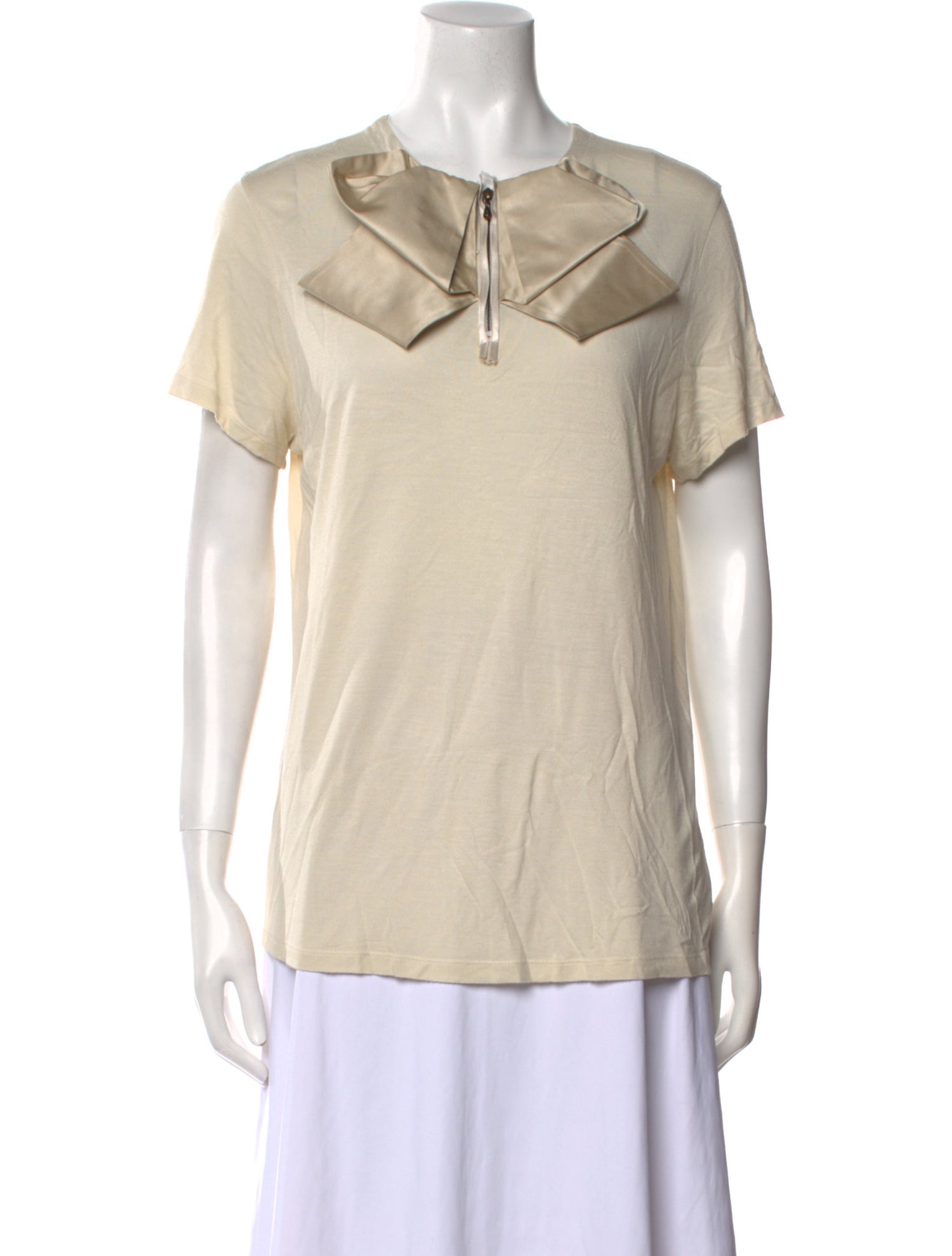 Lanvin V-Neck Short Sleeve T-Shirt