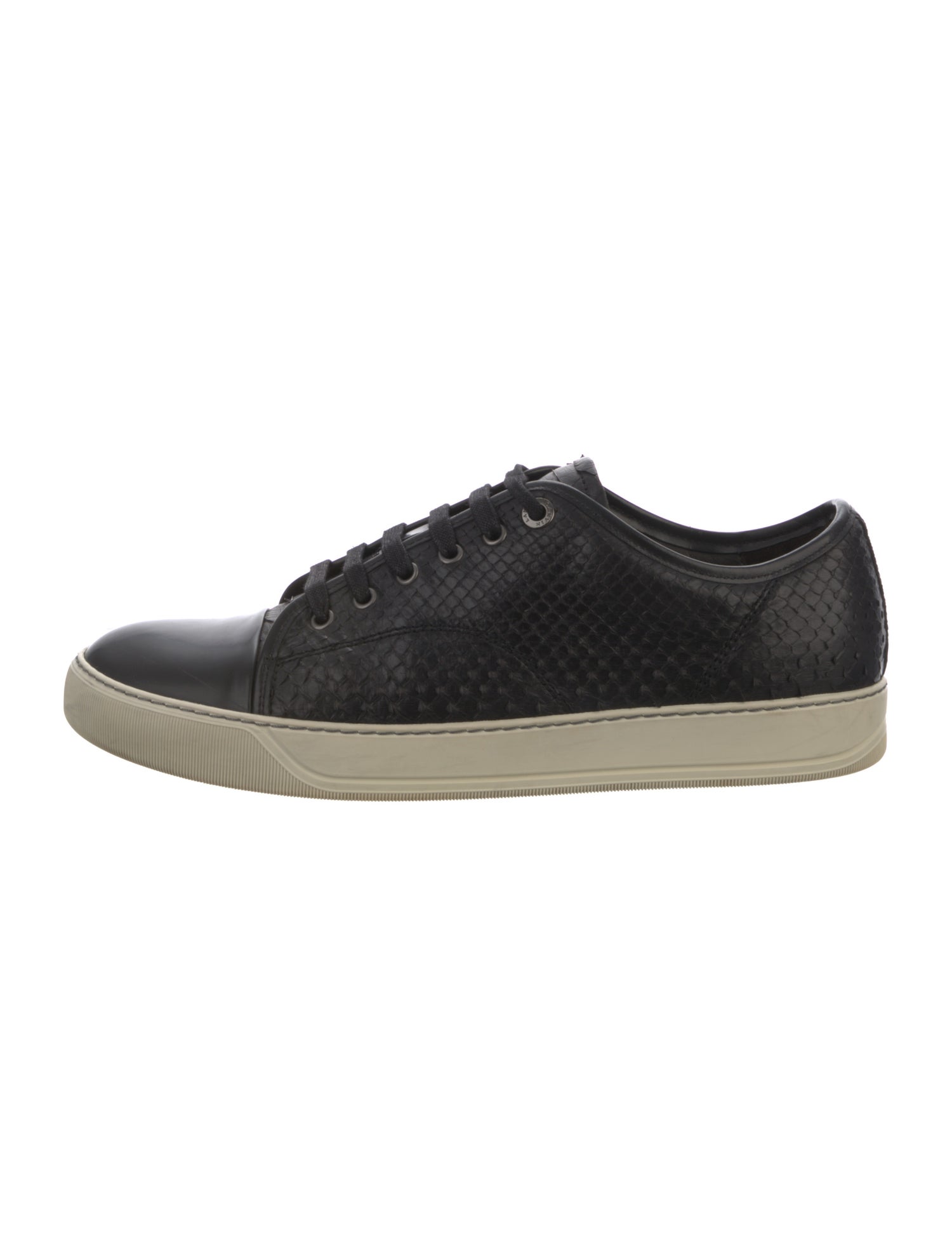 Lanvin Suede Leather Trim Embellishment Sneakers