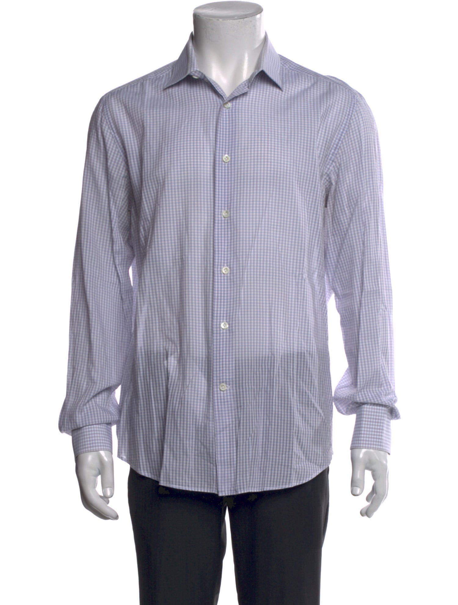 Lanvin Striped Long Sleeve Dress Shirt
